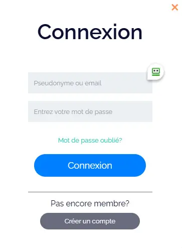 Connexion des membres du CASINO VASY