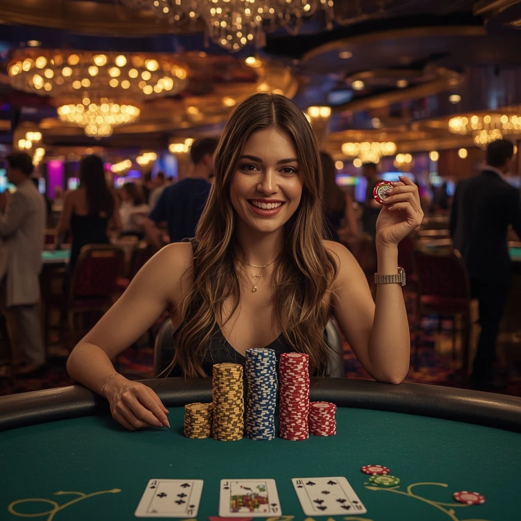 bonus dans les mains de l'homme au Casino Vasy