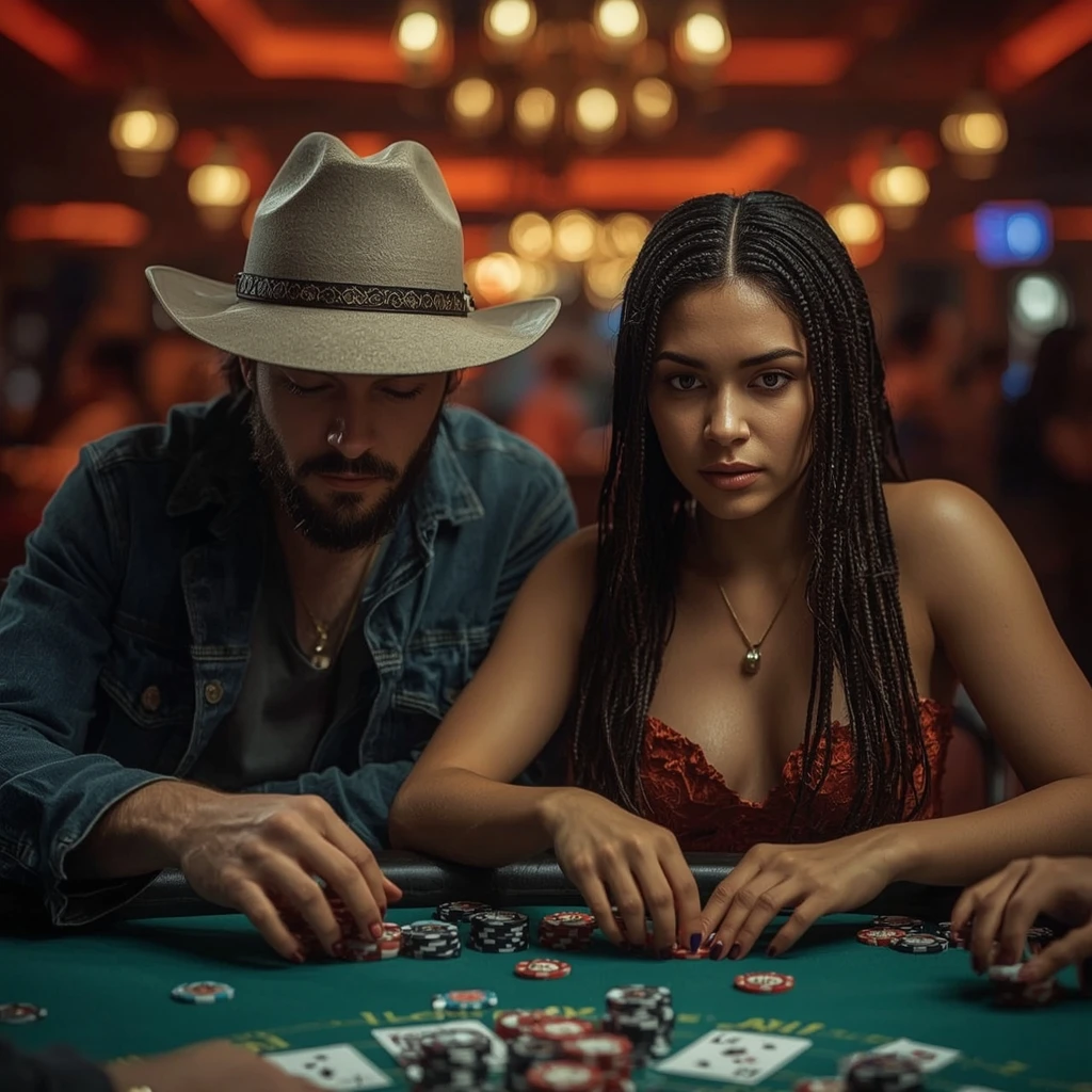 photo de deux joueurs de poker Casino Vasy